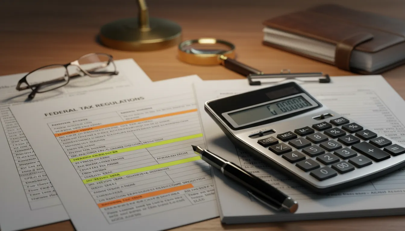 Relatório financeiro detalhado com códigos tributários dos EUA destacados, representando o trabalho de um contador para brasileiros nos EUA.