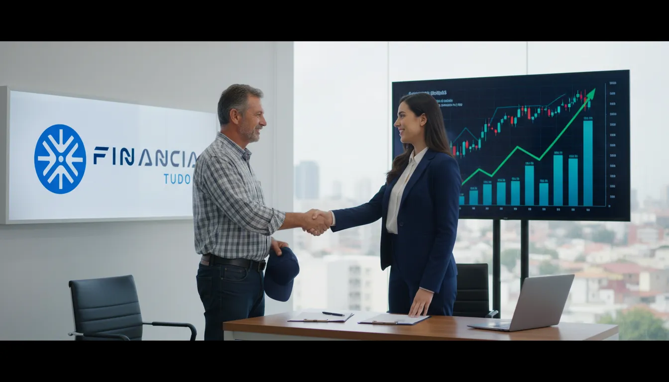 Caminhoneiro apertando a mão de consultor financeiro, simbolizando parceria no combate à dívida caminhoneiro.