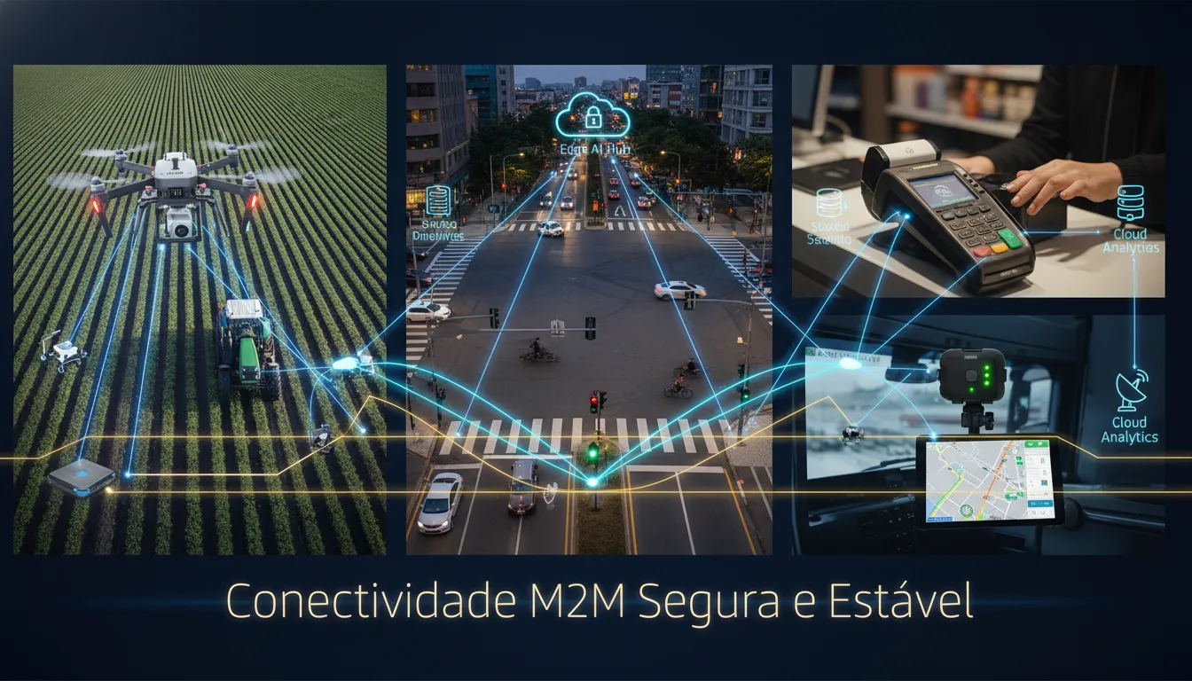 Plataforma Datatem gerencia conectividade M2M/IoT com a inteligência do edge computing para controle total.