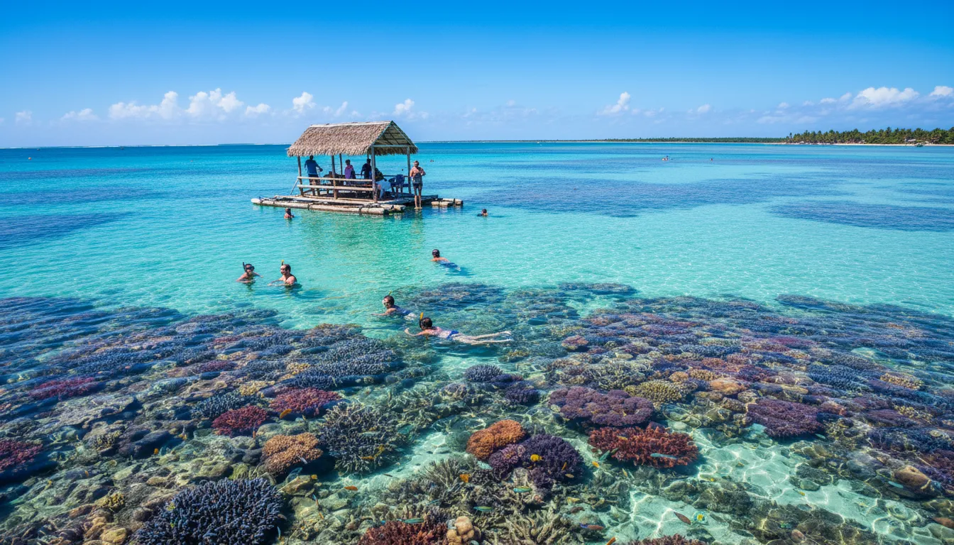 Piscinas naturais de Maragogi, um destino imperdível em sua viagem para Maceió, com águas claras e recifes de corais.