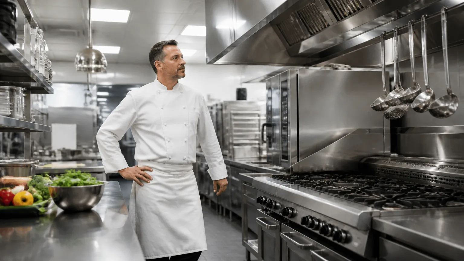 Cozinha comercial profissional pronta para abrir restaurante nos EUA com sucesso