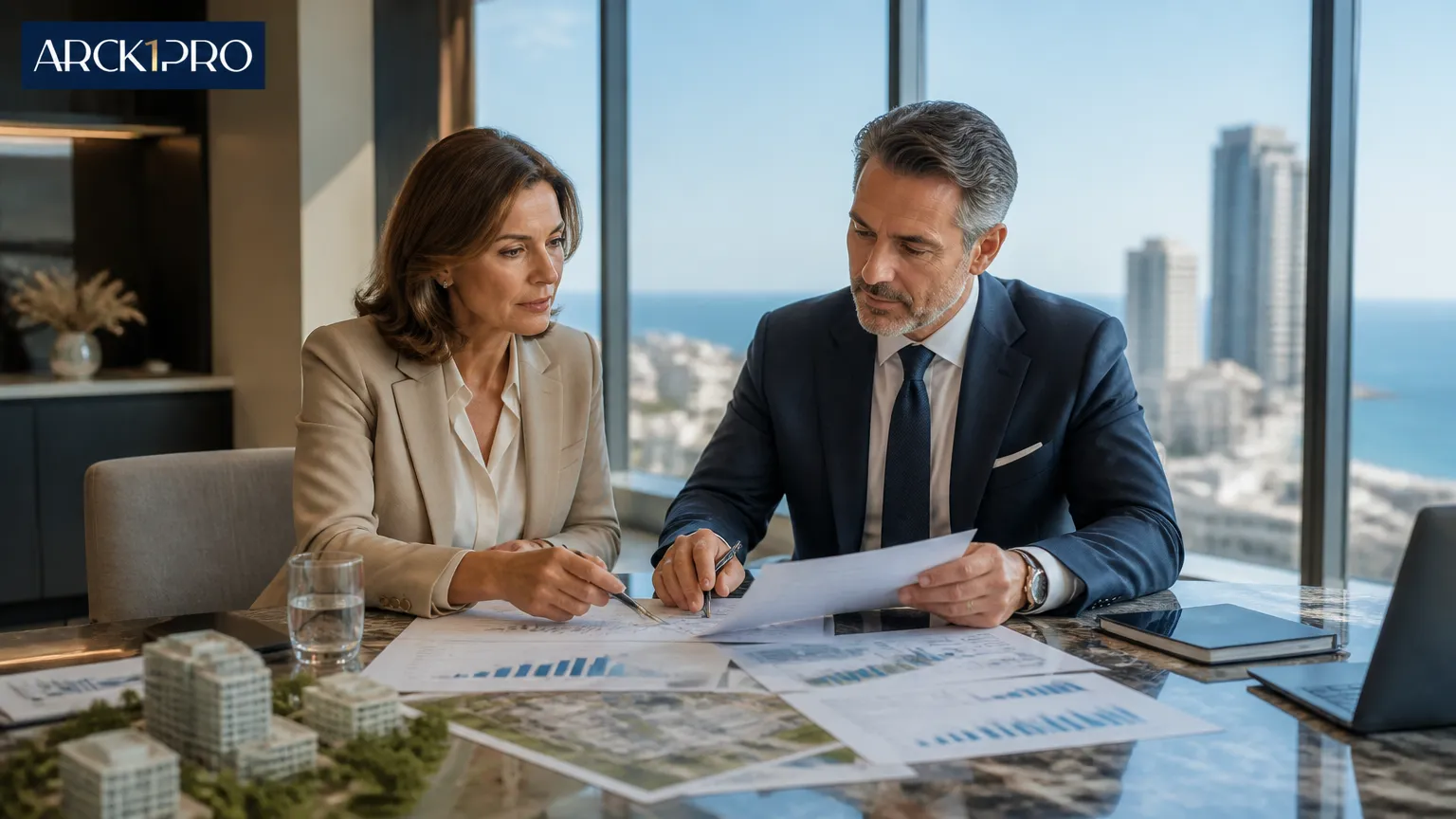 Reunião consultiva estratégica para decidir como investir em imóveis com governança e previsibilidade.