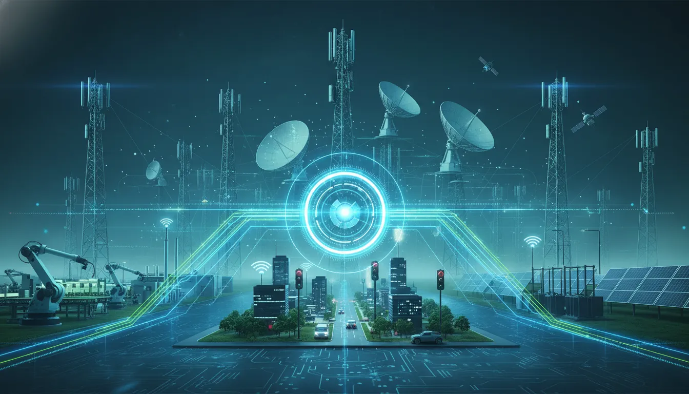 Conectividade Datatem de alta performance para telemetria de energia solar e infraestruturas críticas IoT.