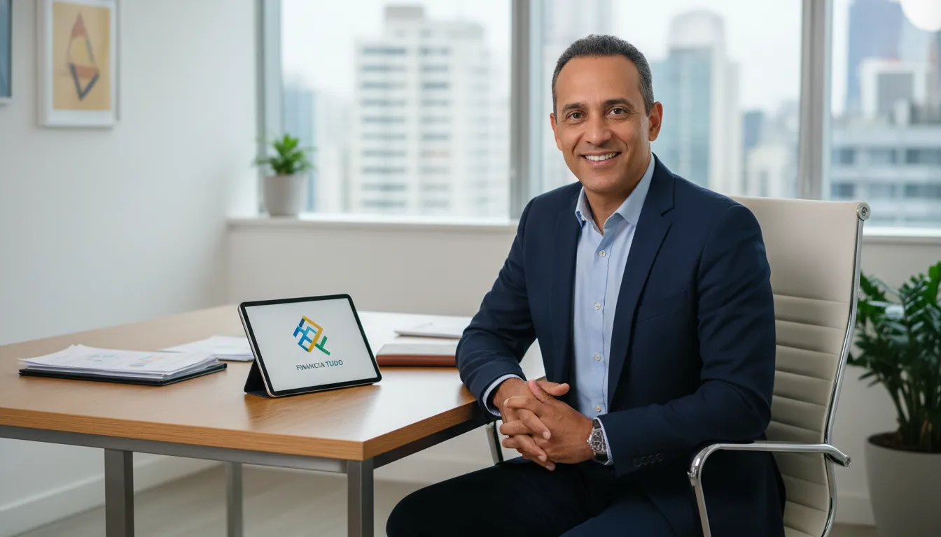 Consultor financeiro Financia Tudo oferece suporte para organizar finanças e planejar empréstimo.