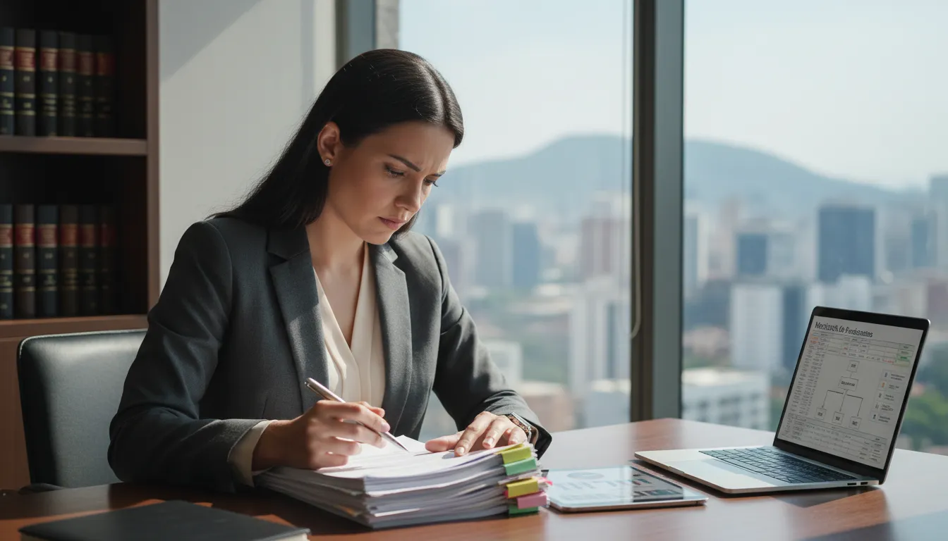 Advogado em Itaberaba analisando documentos de ação contra plano de saúde, focado na defesa dos direitos.