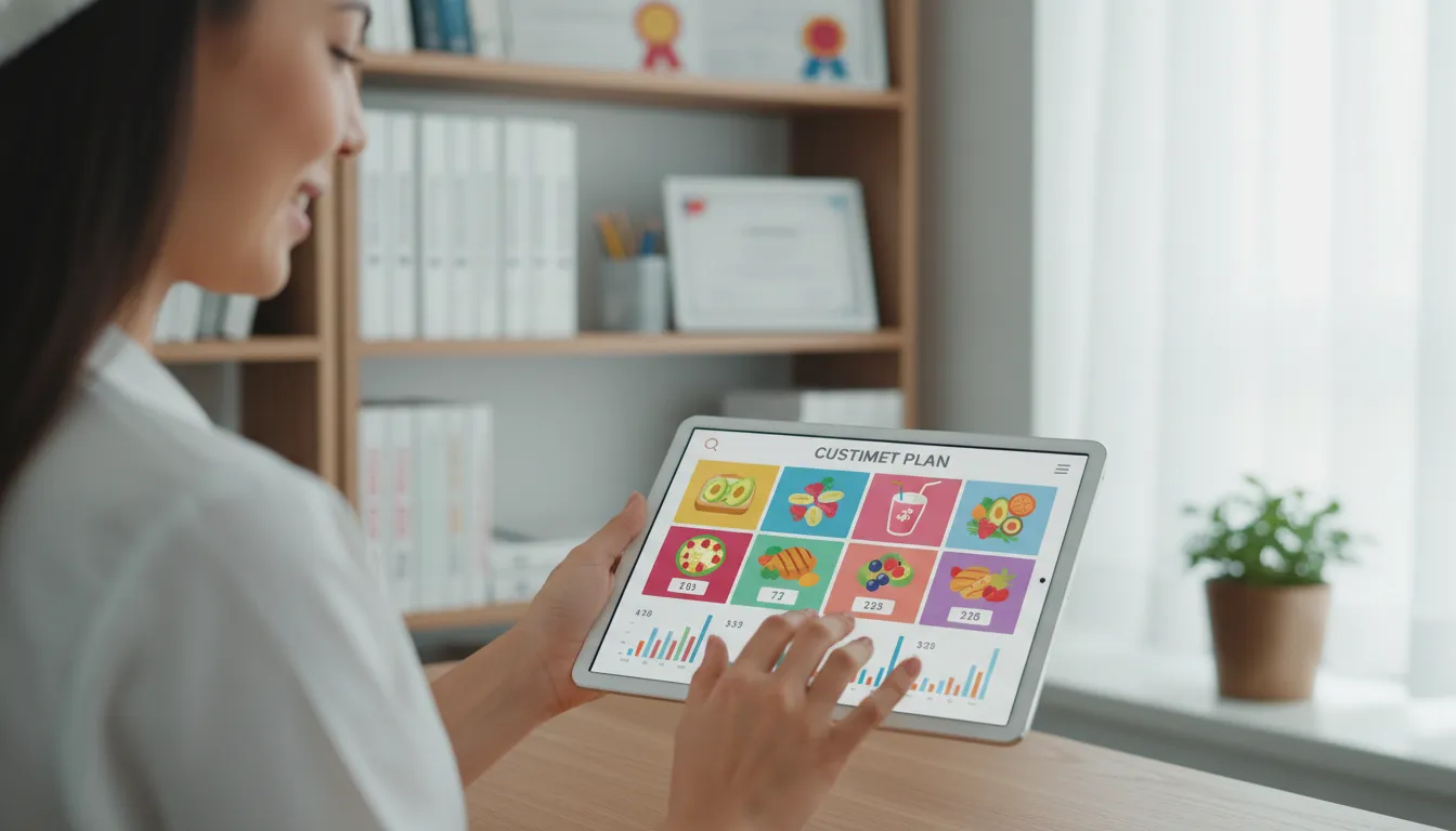 Plano alimentar personalizado criado por nutricionista online para promover um emagrecimento natural e sustentável a longo prazo.