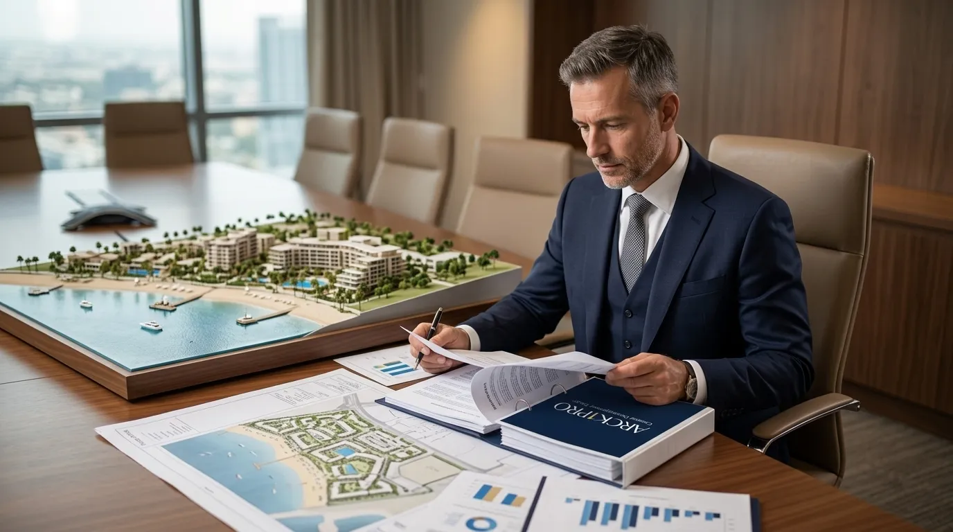 Investidor analisando documentos fiscais e imposto de renda sobre investimentos em ativos imobiliários.