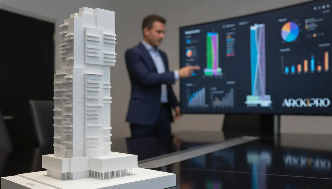 Modelo arquitetônico detalhado e análise BIM para investimento imobiliário Balneário Camboriú de alto padrão.