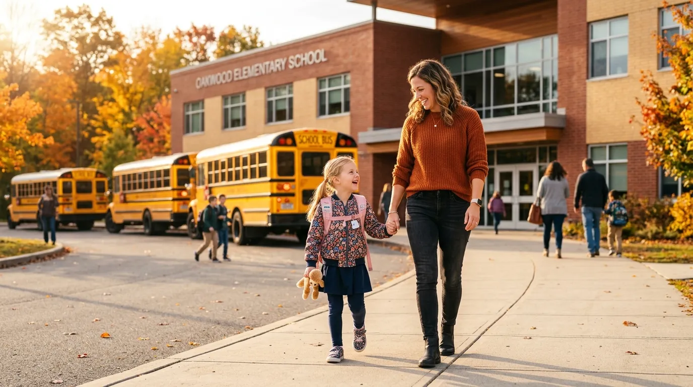 Adaptação escolar ao morar nos Estados Unidos com família e filhos.