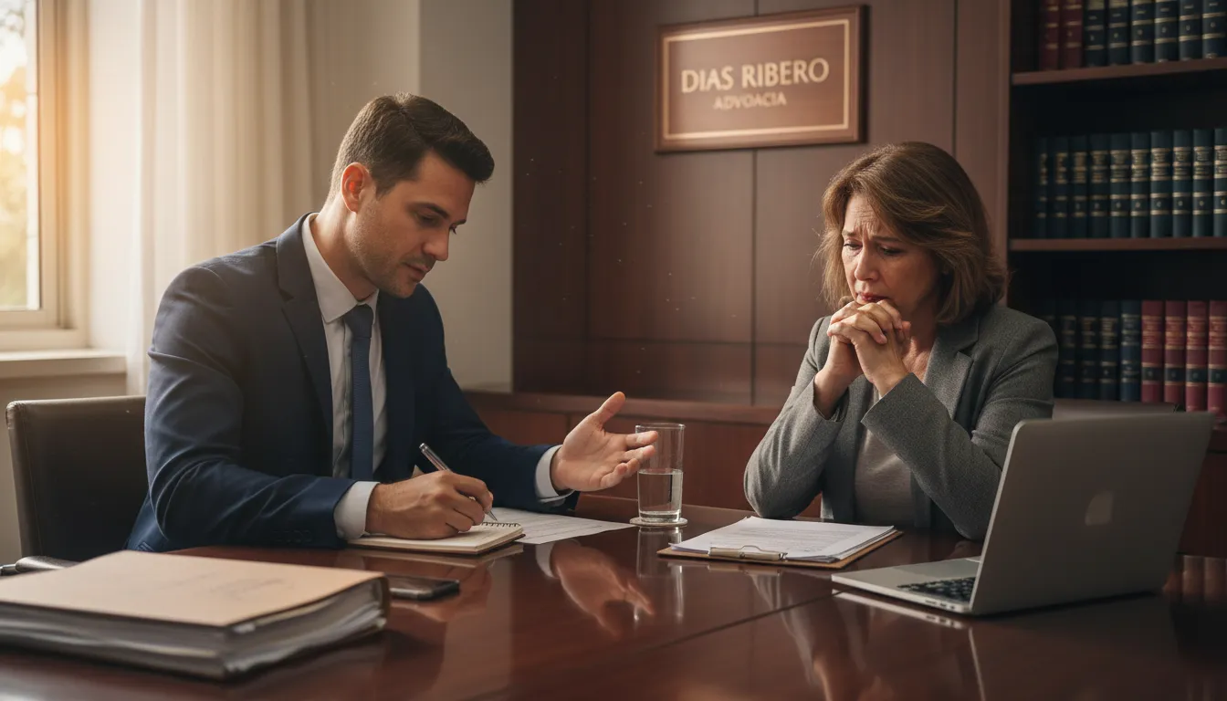 Advogado em Paulínia Dias Ribeiro Advocacia em consulta com cliente sobre ação contra plano de saúde.