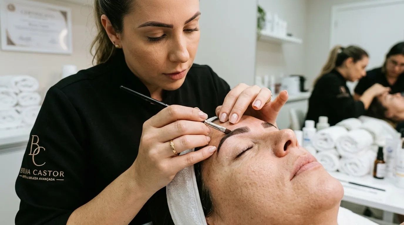 Curso Presencial de Tintura de Sobrancelhas: Transforme Seu Atendimento em Campinas