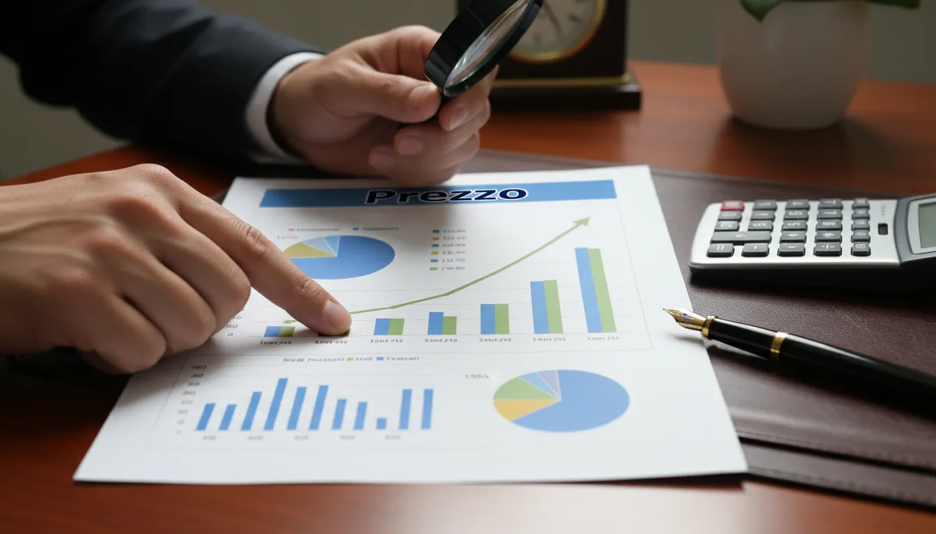 Detalhe das mãos de um contador analisando um relatório financeiro, representando a precisão e o cuidado do Escritório de Contabilidade em Orlando.