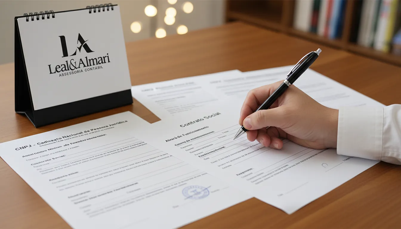 Documentação necessária para abrir empresa em Marília SP, organizada e acessível com nossa assessoria.