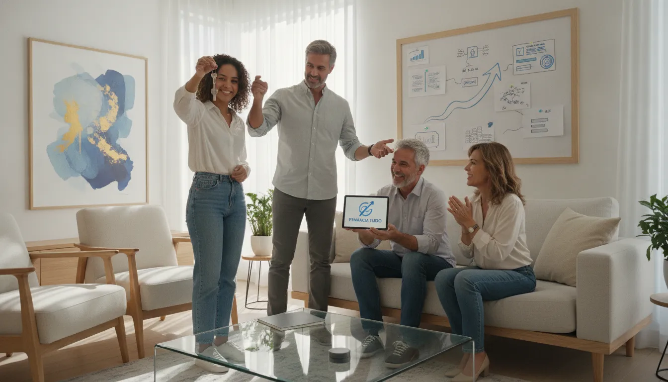 Grupo celebra projetos realizados, usando imóvel financiado como garantia para alcançar objetivos com Financia Tudo.