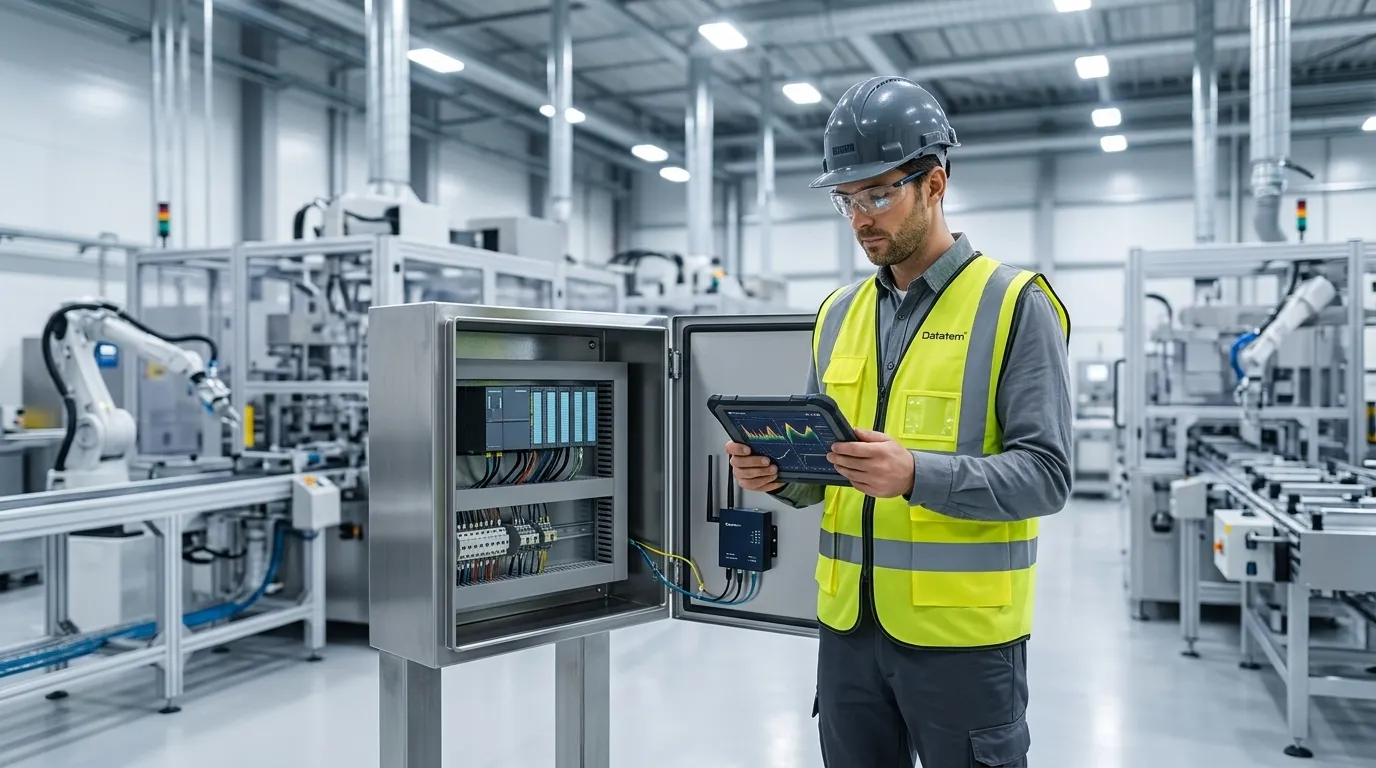 Engenheiro monitorando telemetria e descobrindo sobre CLP o que é na automação industrial.
