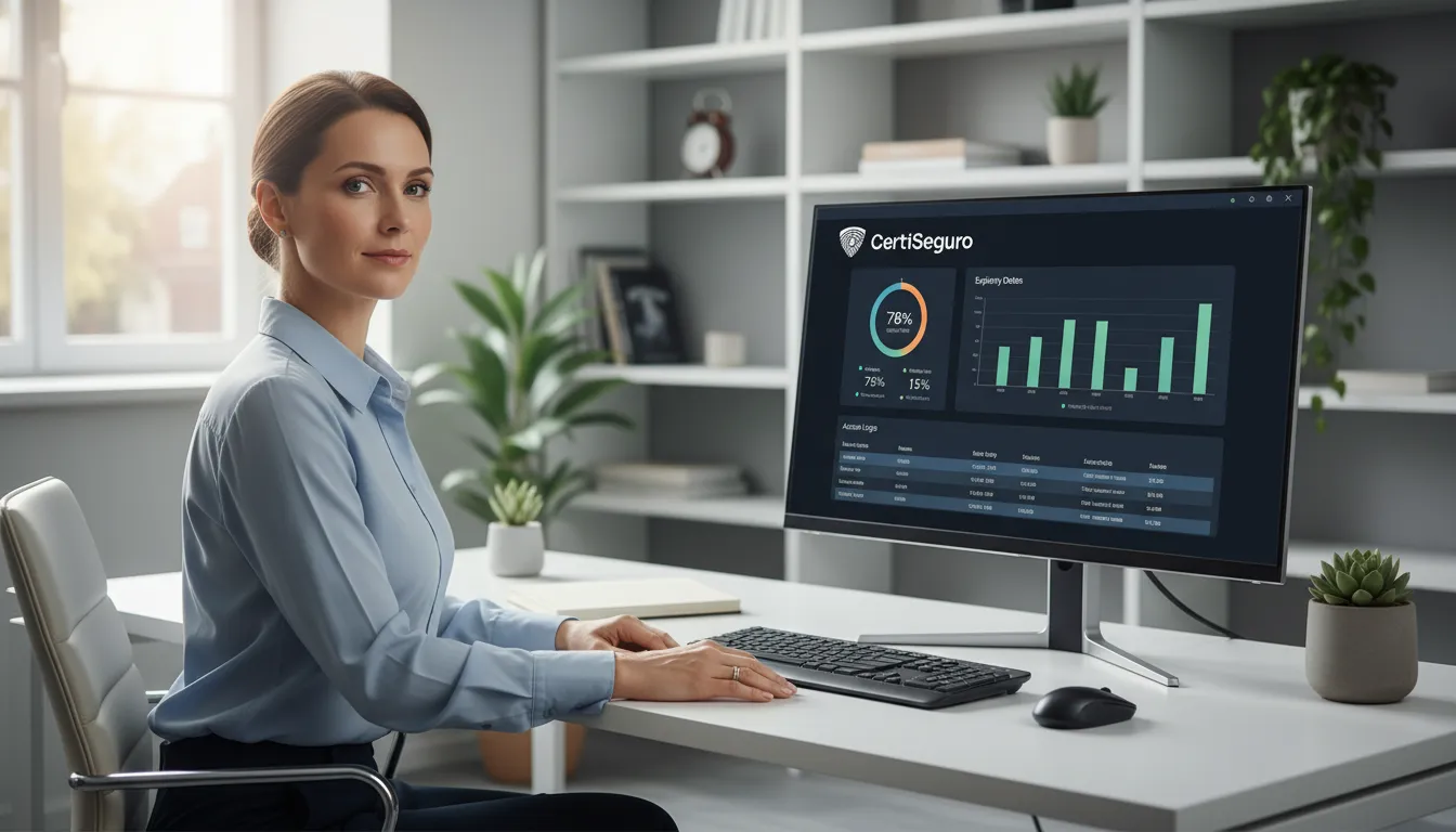 Gestão otimizada de certificados digitais com uma interface de controle, trazendo tranquilidade e eficiência ao escritório contábil.