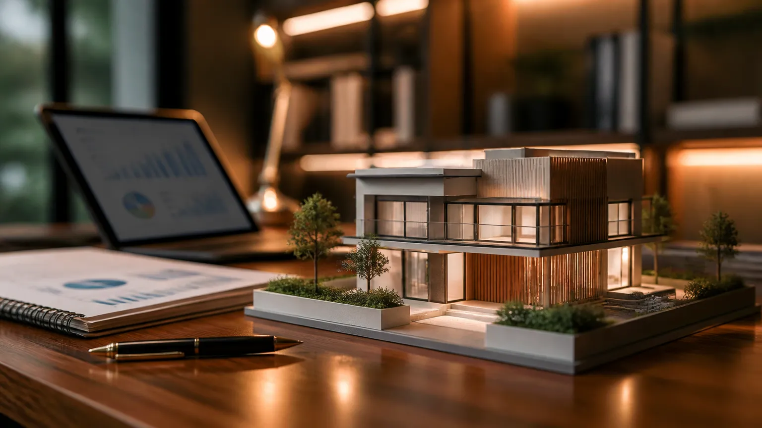 Maquete de casa representando o prazo do crédito com garantia imobiliária no planejamento.