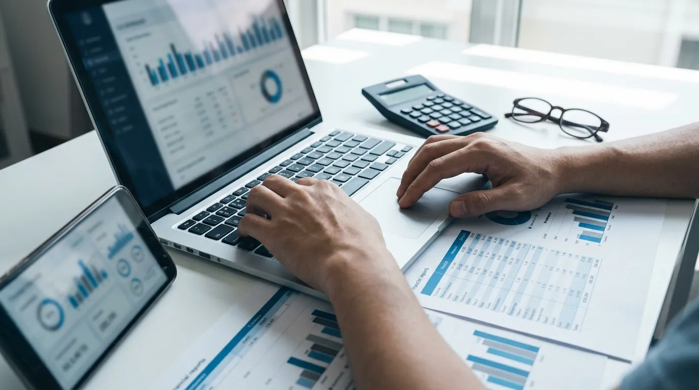 Relatórios financeiros organizados mostrando as vantagens de terceirizar contabilidade empresarial.