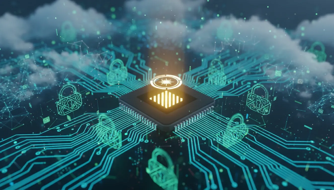 Representação visual de criptografia AES-256 e armazenamento em nuvem, ilustrando proteção de dados corporativos com tecnologia SEPTE.