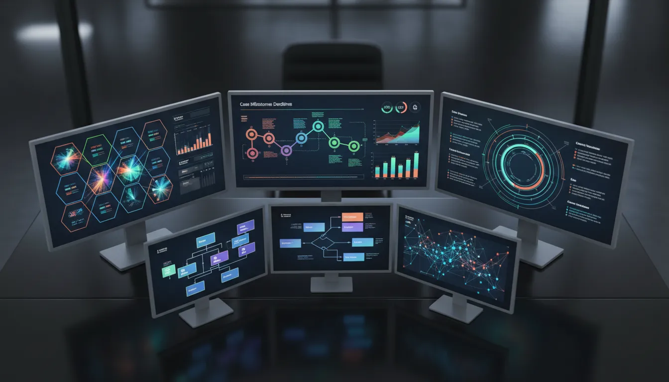 Quais são as funcionalidades e interfaces de softwares de ponta para o rastreamento eficiente de demandas judiciais?