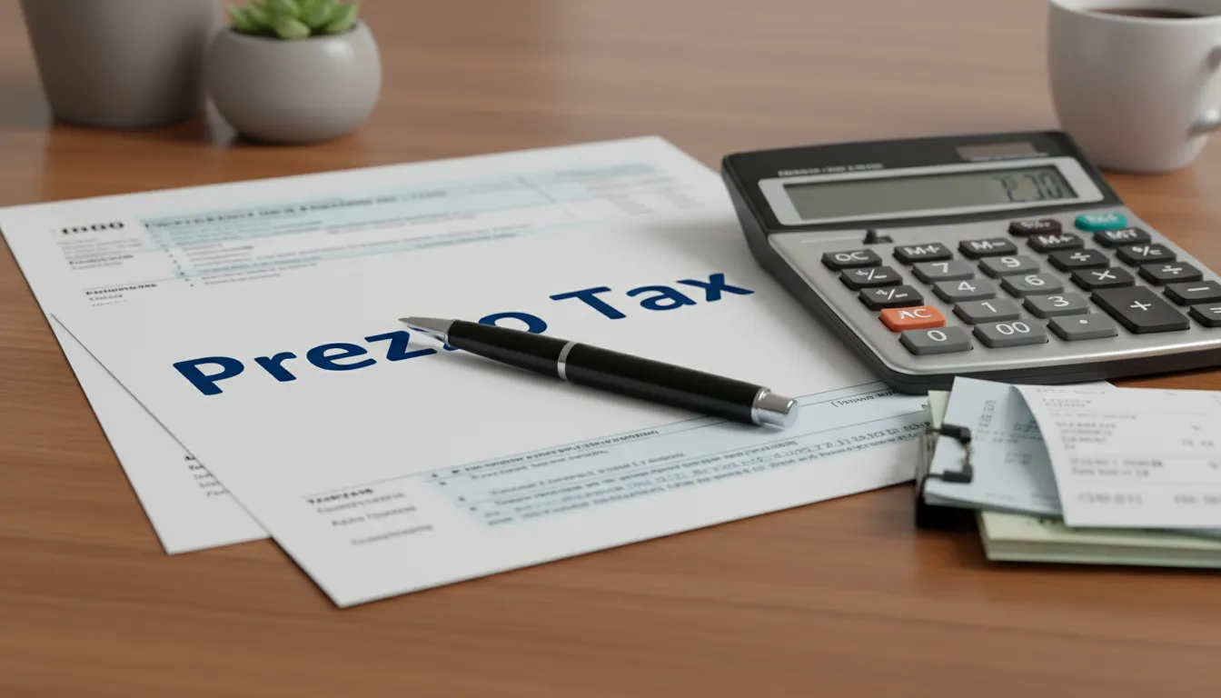 Documentos financeiros e calculadora em uma mesa, transmitindo precisão. Consultoria tributária na Flórida com foco em conformidade fiscal.