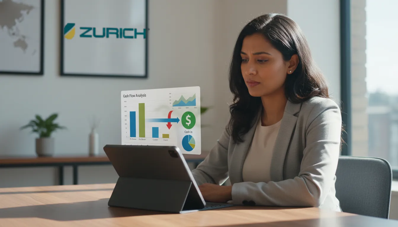 Empresário analisando o impacto do split payment na reforma tributária no fluxo de caixa, entendendo a retenção automática.
