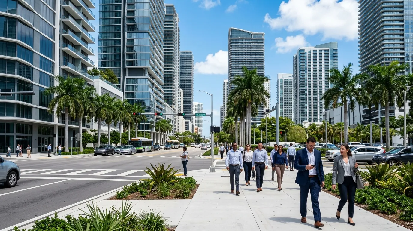 Cidade moderna da Flórida destacada como melhor estado para morar nos Estados Unidos sem imposto estadual.