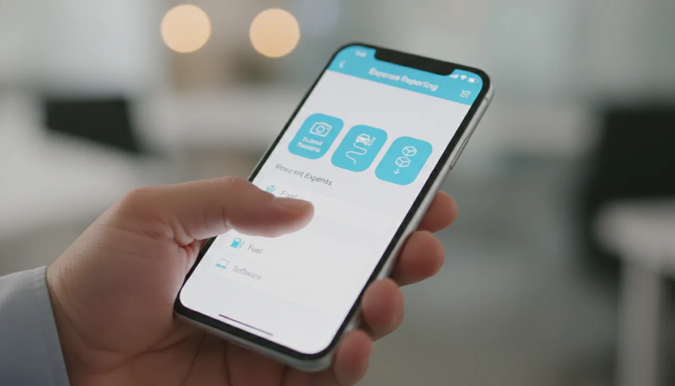 Aplicativo móvel intuitivo para Gestão de Despesas Corporativas, facilitando o envio de recibos.