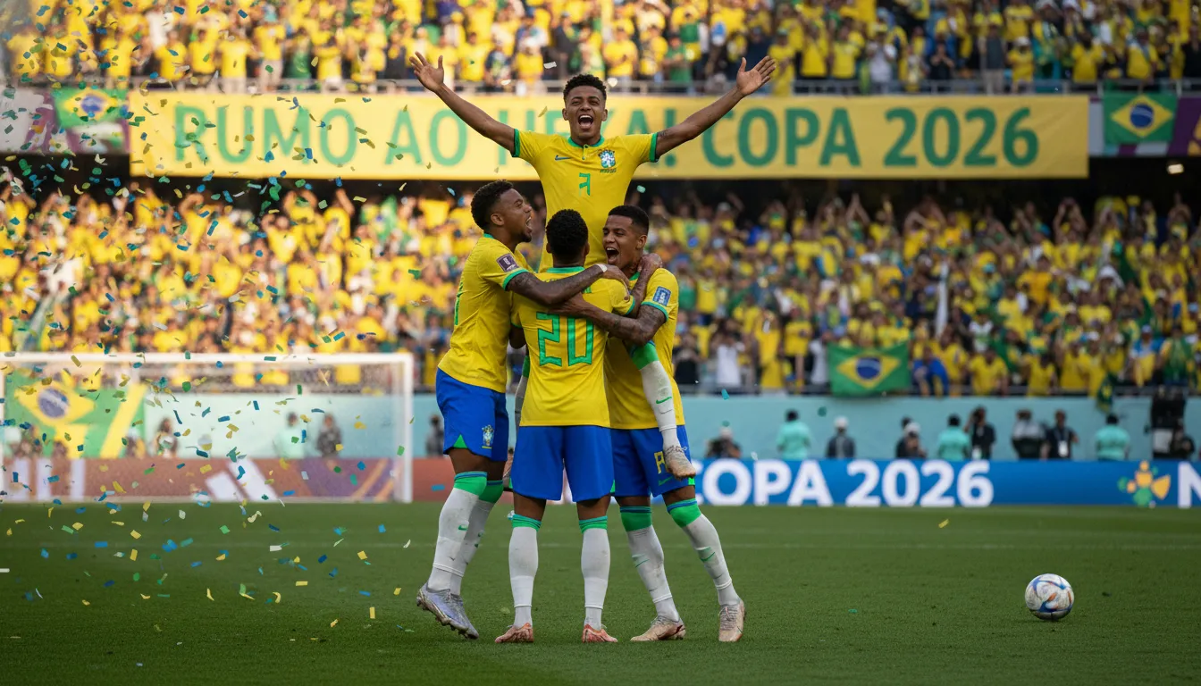 Rodrygo comemora gol com a seleção, simbolizando a esperança na rodrygo copa 2026 seleção.