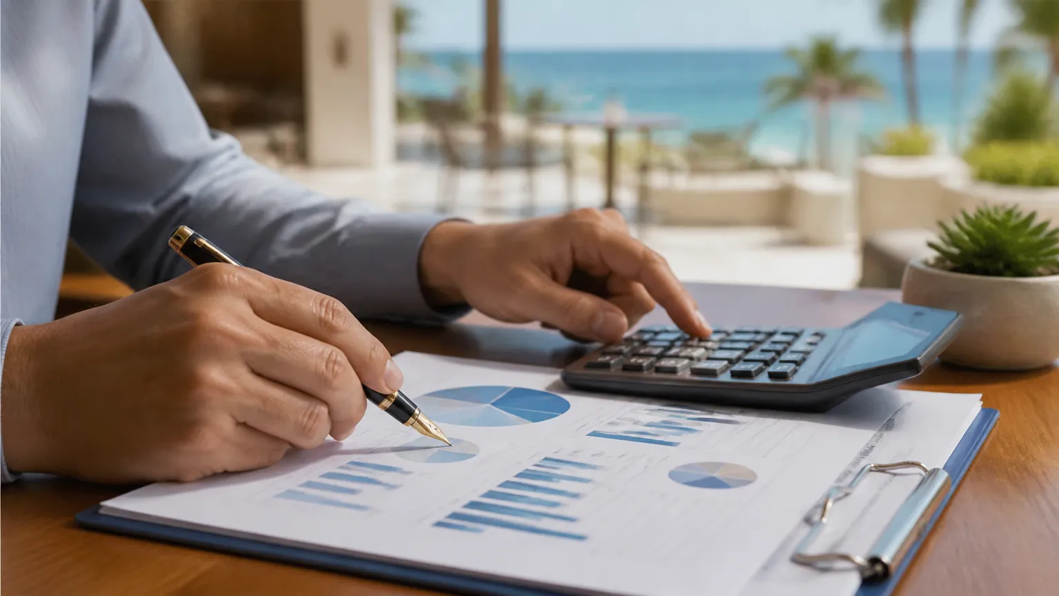 Planejamento financeiro e análise de custos na DRE de hotel para maximizar lucros.