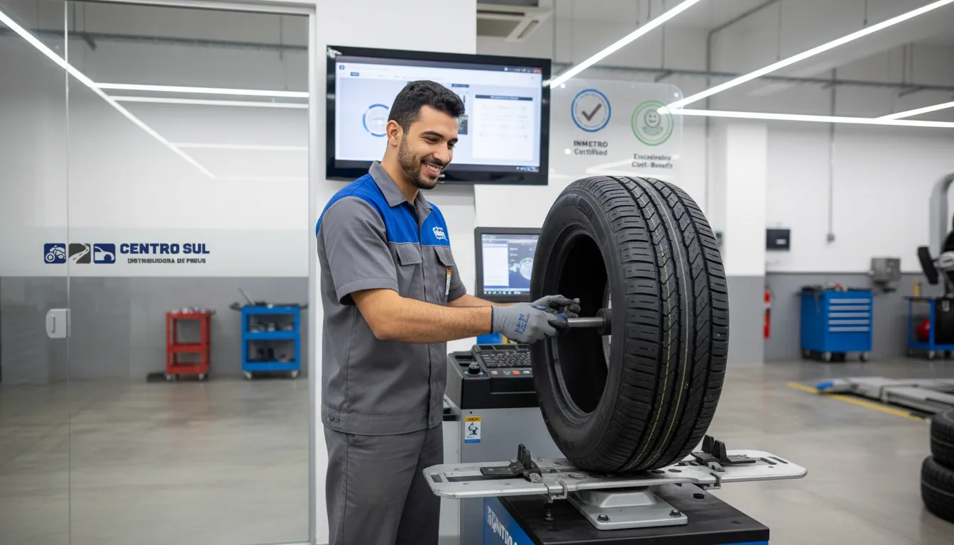 Pneu aro 16 SUV remold: uma escolha segura, sustentável e certificada pelo Inmetro, com excelente custo-benefício.