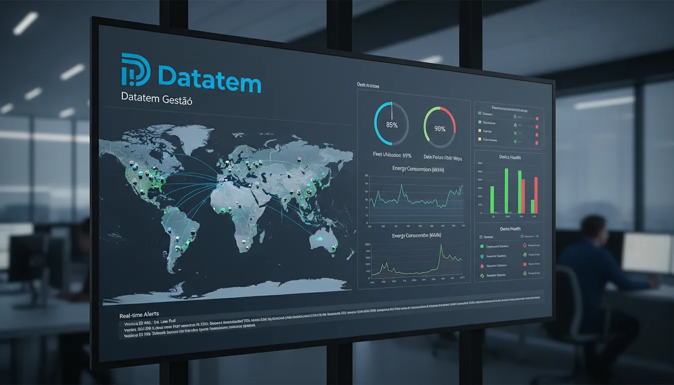 Plataforma de Gestão da Datatem, essencial para o maas, oferecendo controle total sobre conectividade e dados em tempo real.