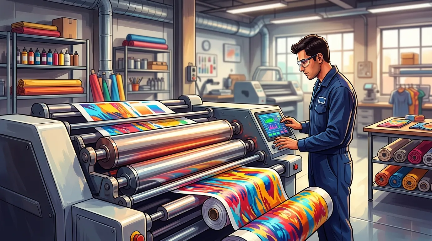 Sublimação têxtil em 2026: como decidir entre prensa ou calandra para aumentar sua produção