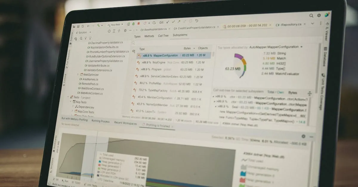 Executivo de vendas focado em tela de computador, utilizando a ia ferramenta para identificar e transformar oportunidades.