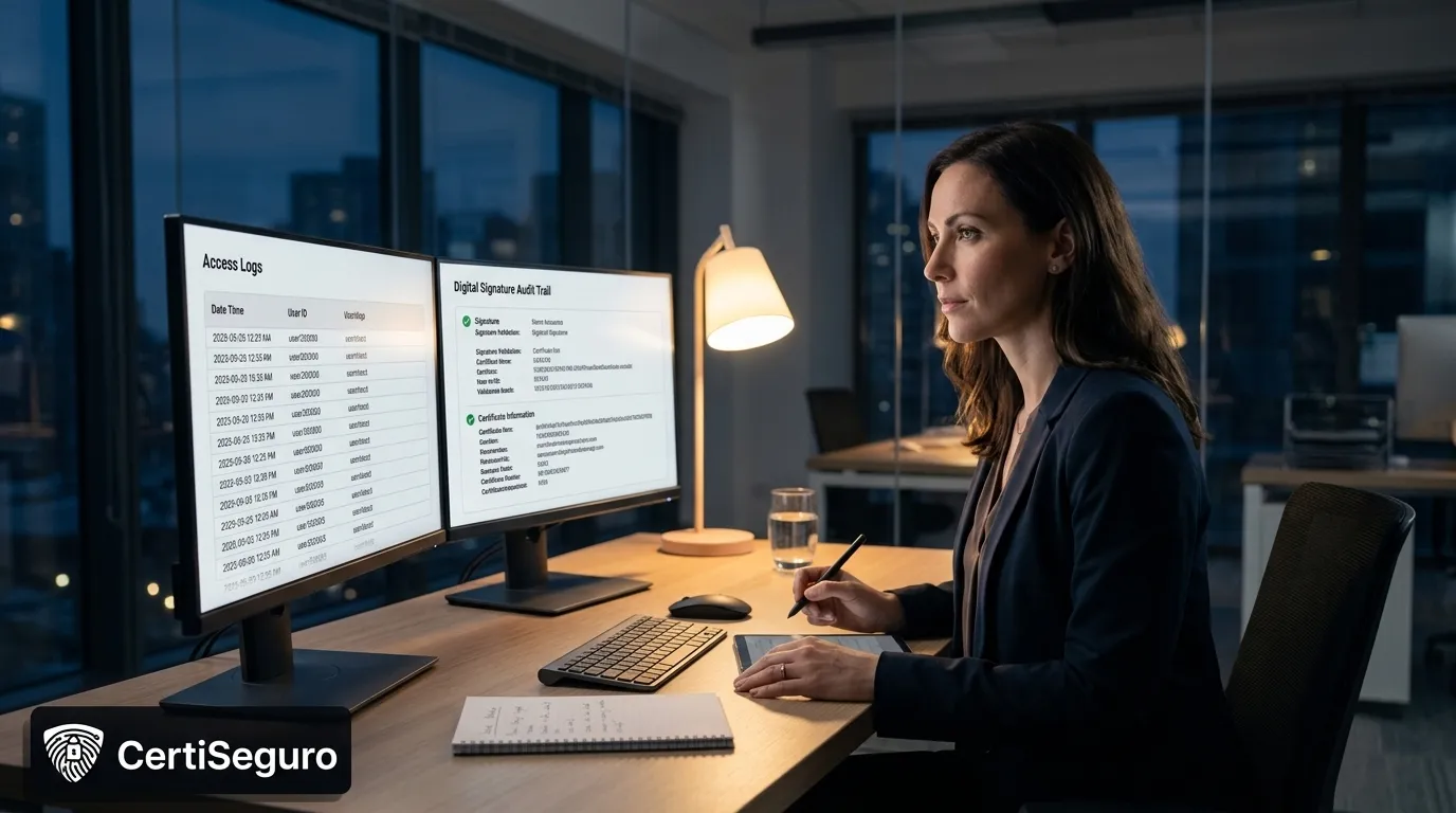 Auditoria para evitar o uso indevido de certificado digital corporativo.