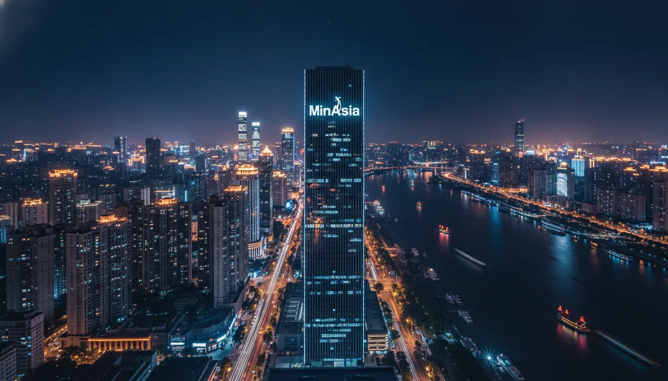 Viagem para a China: Vista noturna deslumbrante de Chongqing, com arranha-céus iluminados e rios brilhantes.