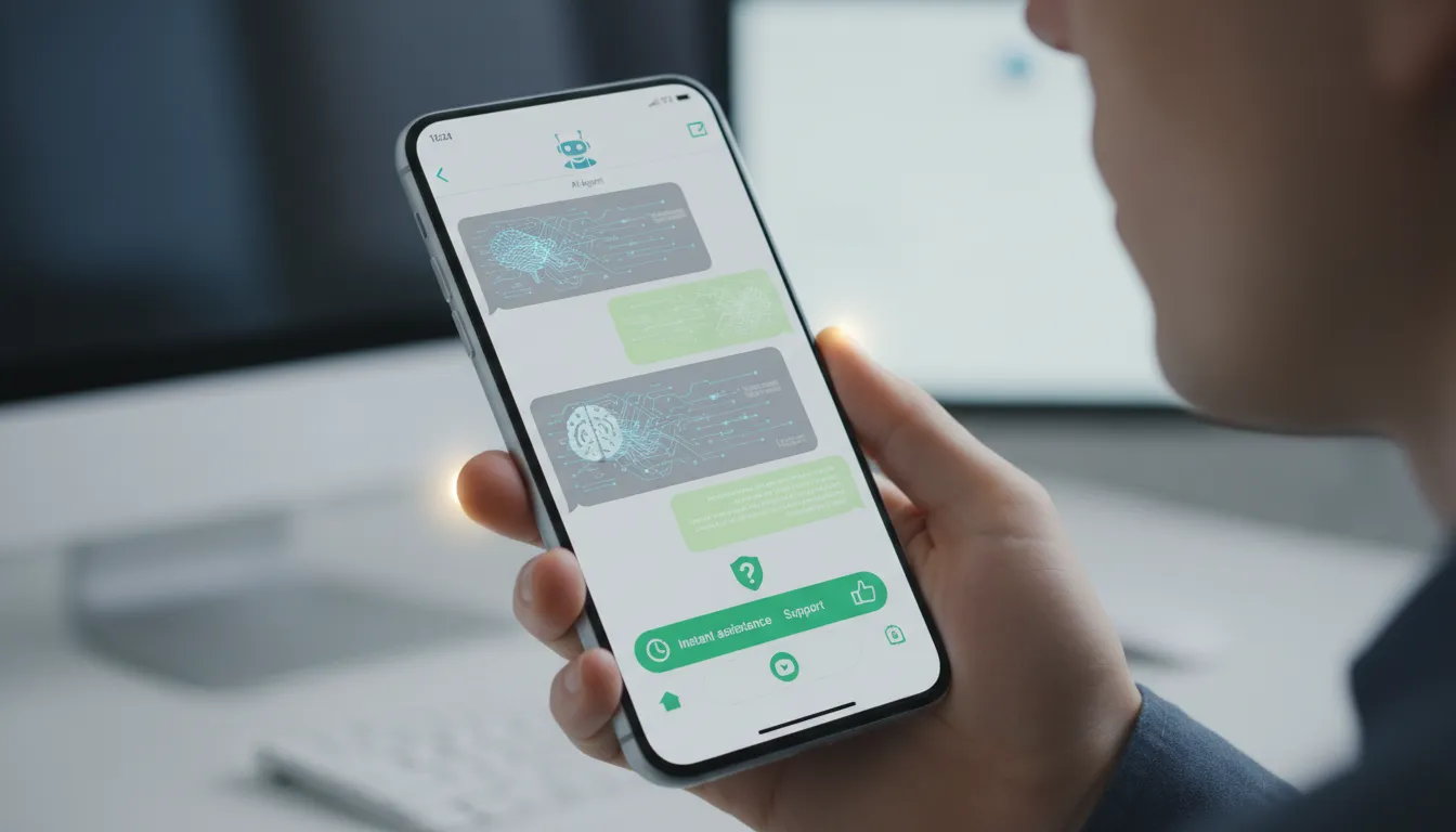 Detalhe de Quais agentes IA facilitam o suporte ao cliente no WhatsApp, com respostas automáticas e soluções rápidas para dúvidas e problemas.
