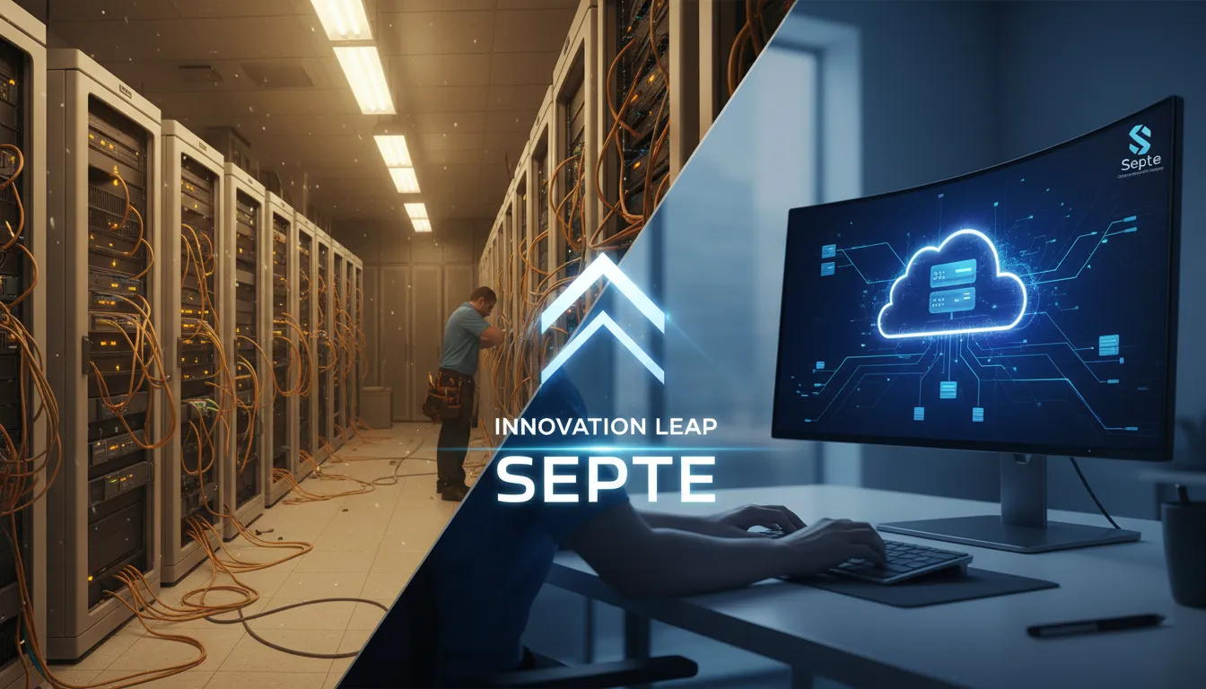 Comparativo entre servidor de arquivos local e solução em nuvem, destacando as vantagens de cada modelo.