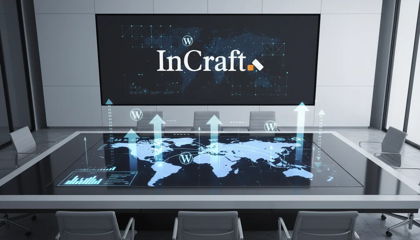 Conectividade global e estratégia WordPress da agência de design e desenvolvimento para clientes B2B.