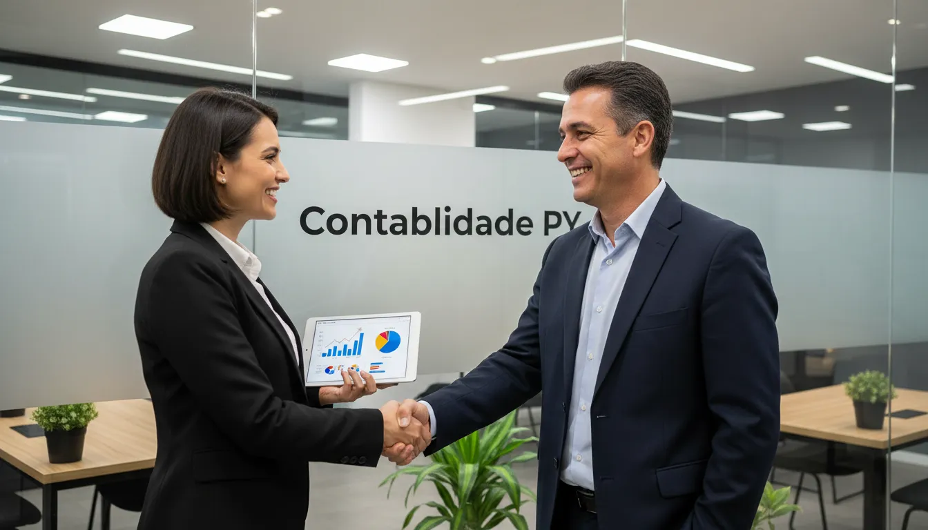 Um aperto de mão selando um acordo de contabilidade no Paraguai com a Prezzo Contábil, transmitindo confiança e parceria nos serviços de consultoria.