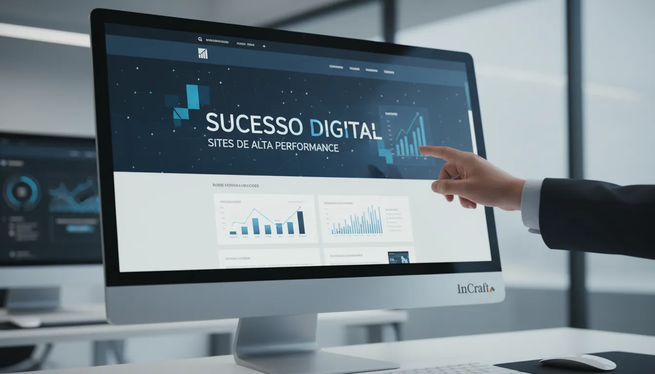 Site B2B de sucesso com UX UI design integrado, mostrando alta performance e conversão estratégica.