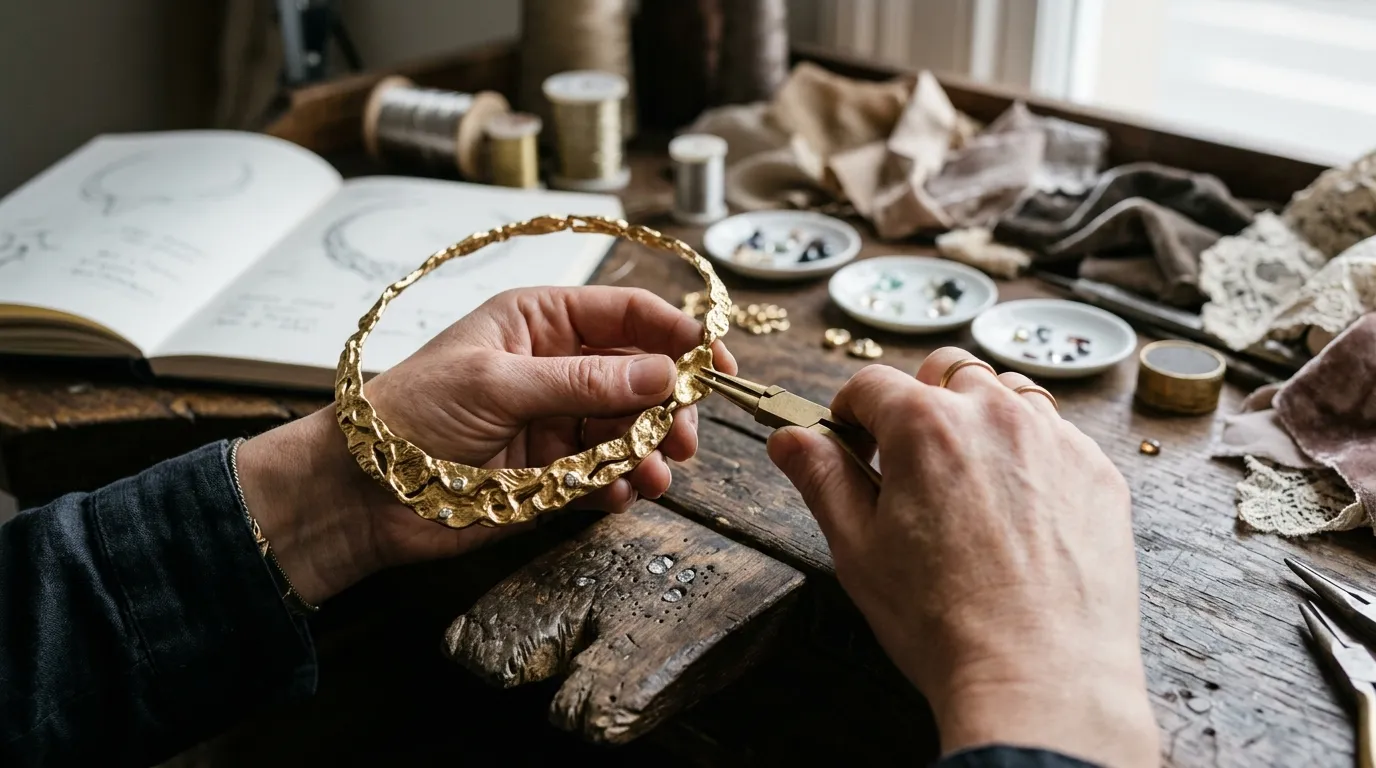Processo de criacao autoral representando a trajetoria da moda brasileira em Nova York.