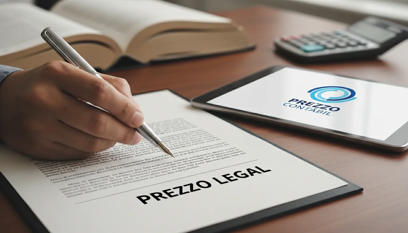 Mão assinando documento financeiro, enfatizando a importância da contabilidade para advogados e conformidade legal.