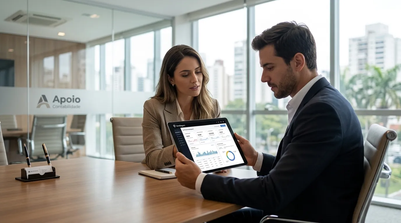 Reunião sobre certificado digital quanto custa e como controlar acessos com a CertiSeguro.