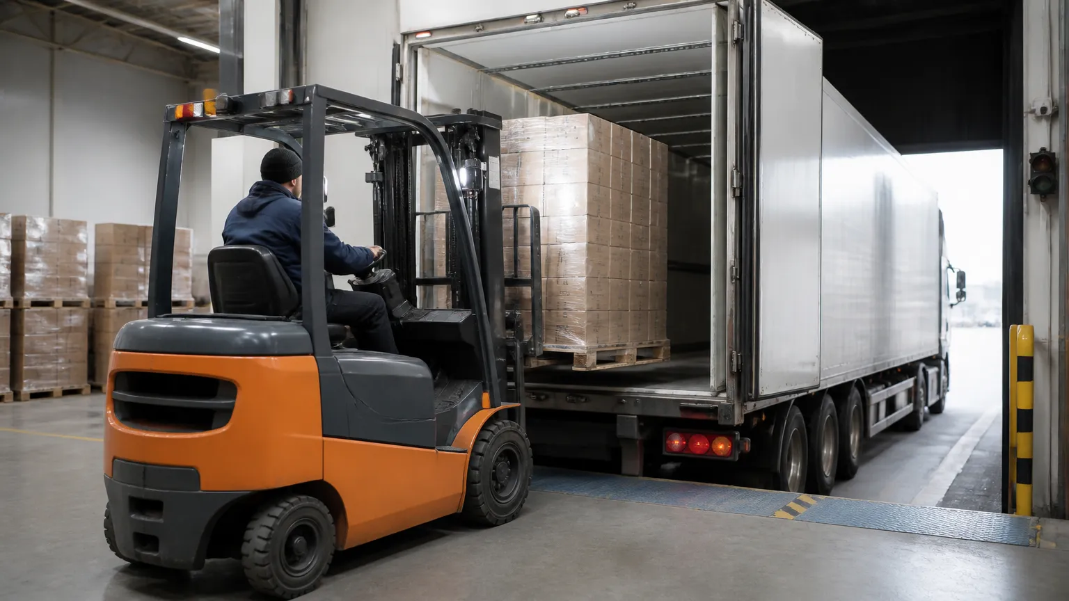 Logística e processo sobre como escolher caminhão para transportar cargas refrigeradas adequadamente.