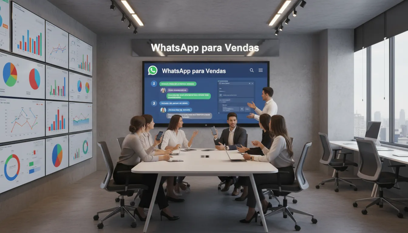 Ambiente digital com foco em vendas pelo WhatsApp.