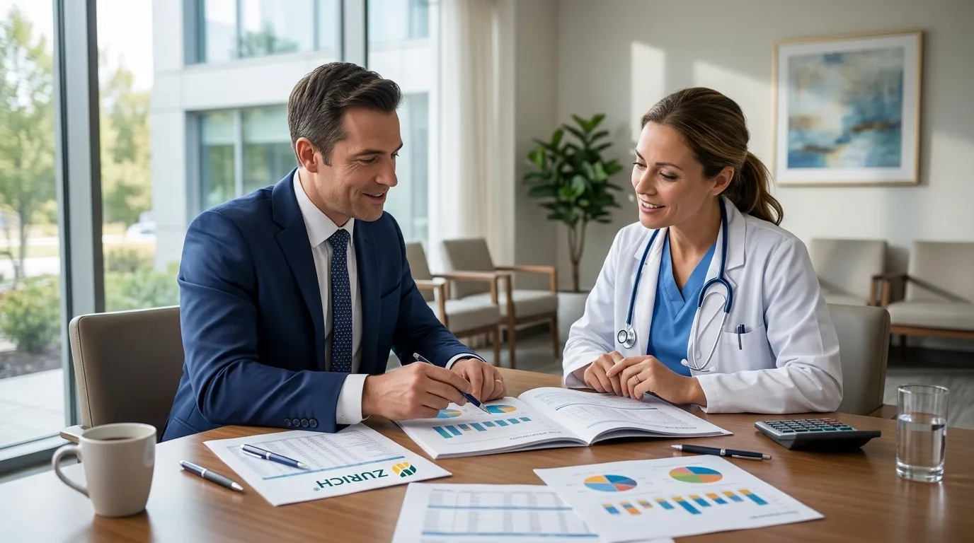 Consultoria de contabilidade para clínicas médicas entre contador e profissional de saúde.