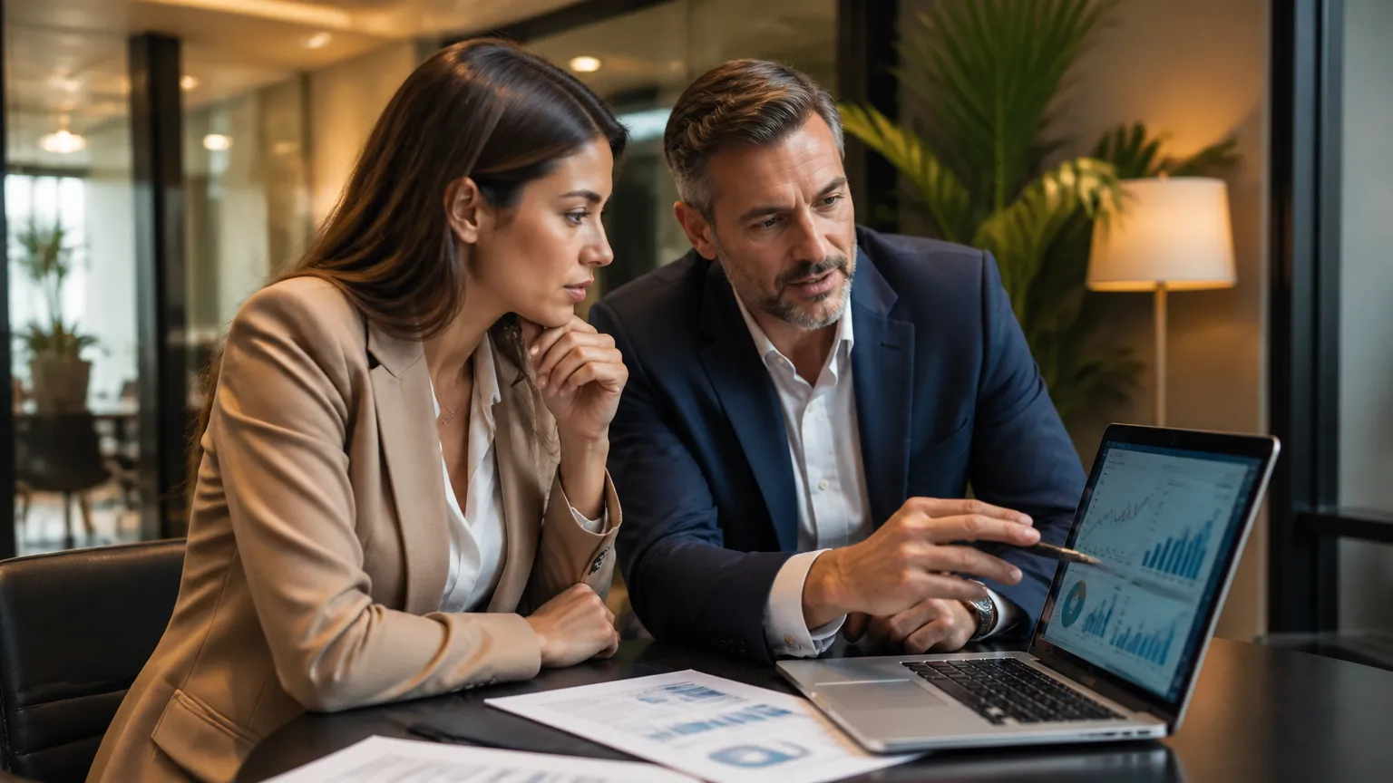 Profissionais analisando estratégias de como gerar oportunidades comerciais na mesma base de clientes.