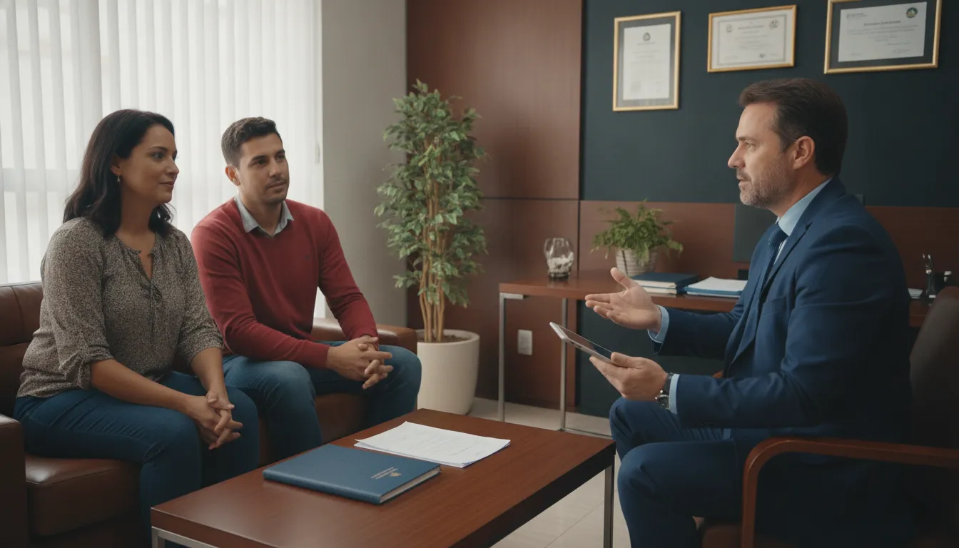 Família recebe consultoria de advogado em Capão Bonito sobre ação contra plano de saúde. Esclarecimento jurídico.