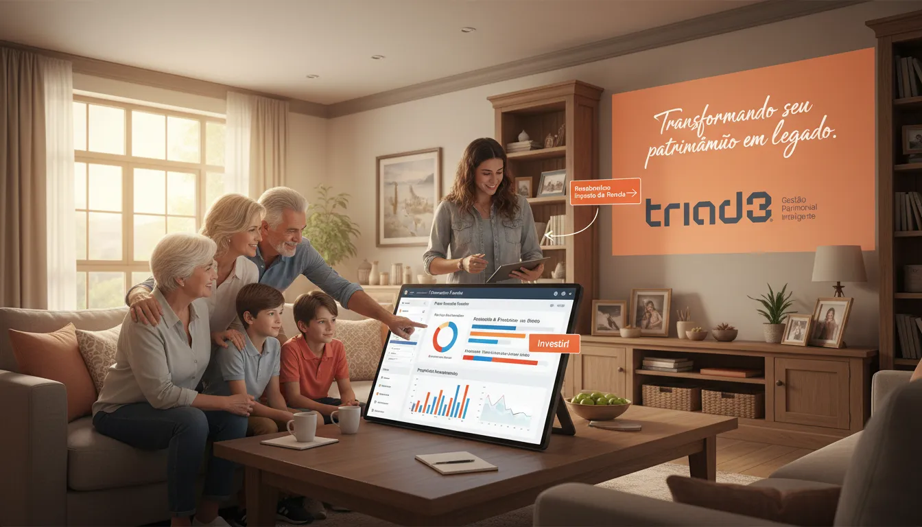 Família planejando investimentos futuros, após a restituição do meu imposto de renda, transmitindo legado.